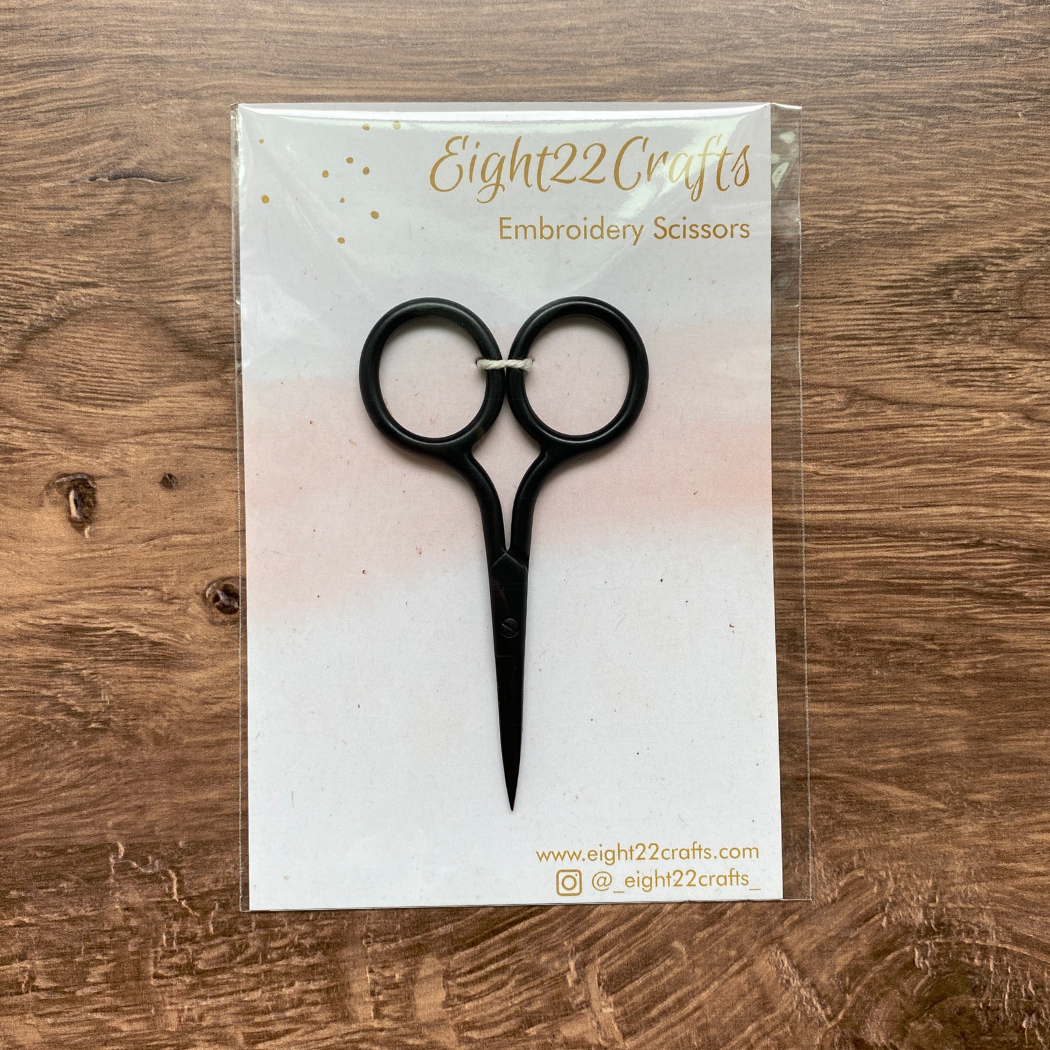 Black Embroidery Scissors, Small Modern Scissors