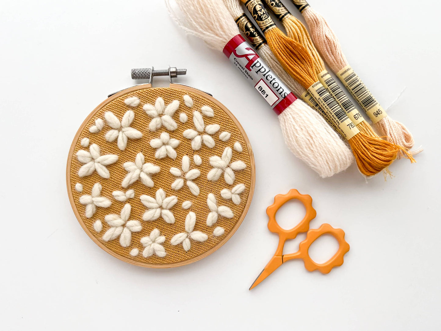Small Flower scissors, tiny embroidery scissors: Spruce