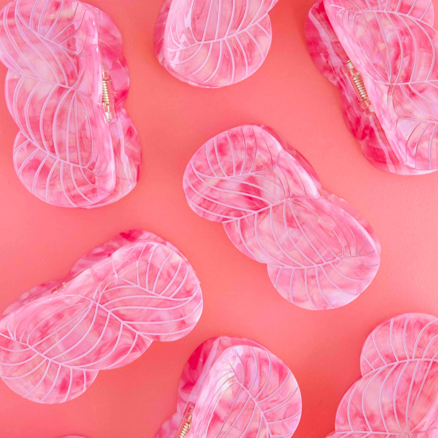 Pink Yarn Skein Hair Claw Clip