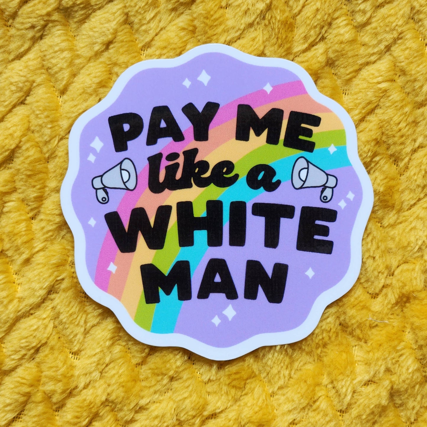 Pay me like a white man sticker hydroflask planner