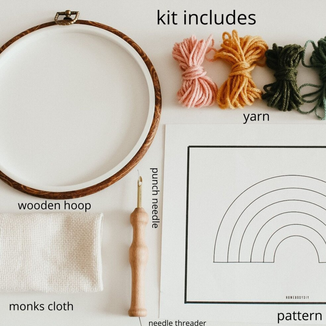 Flower Beginner DIY Punch Needle Kit