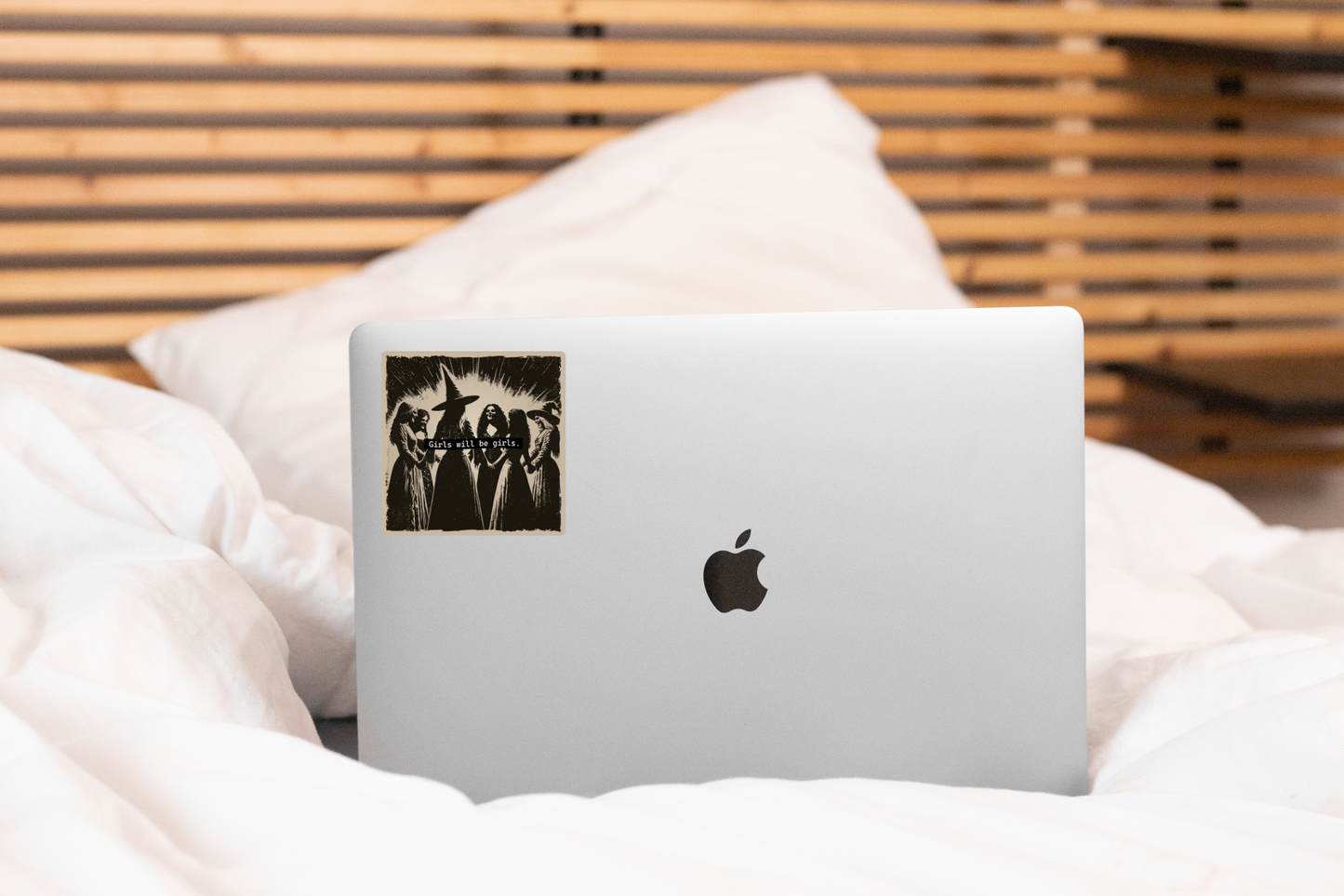Girls Will Be Girls Sticker - dark, witches, halloween, dark