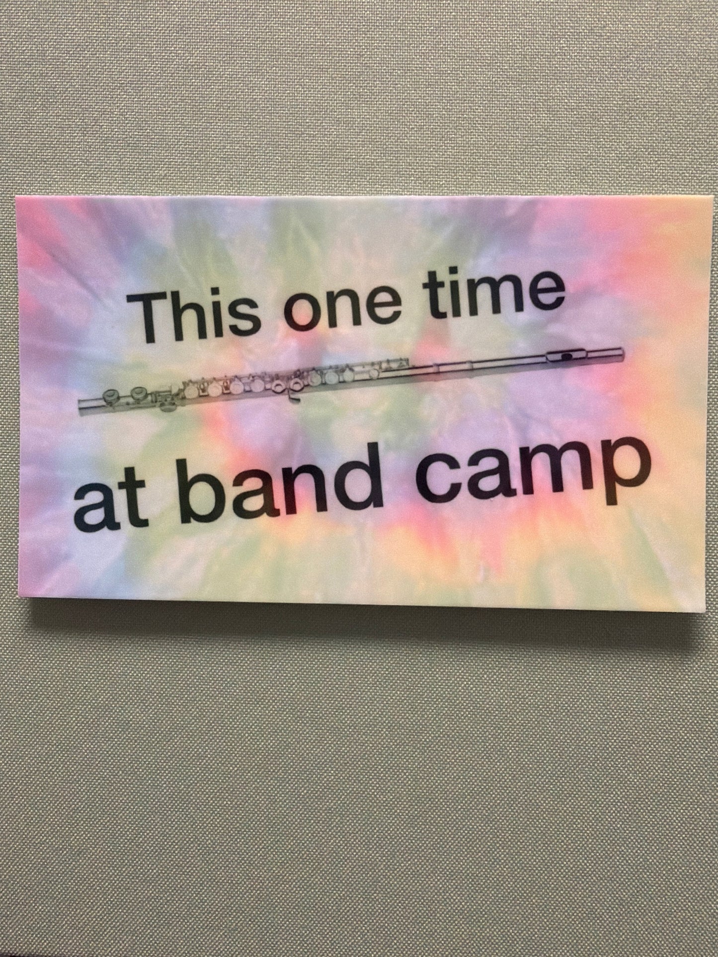 Sticker, 2.25” x 3.8” Rectangle, This one time at band camp