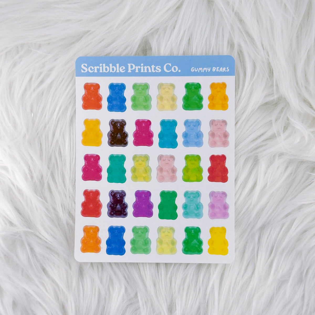 Gummy Bears Deco Sticker Sheet