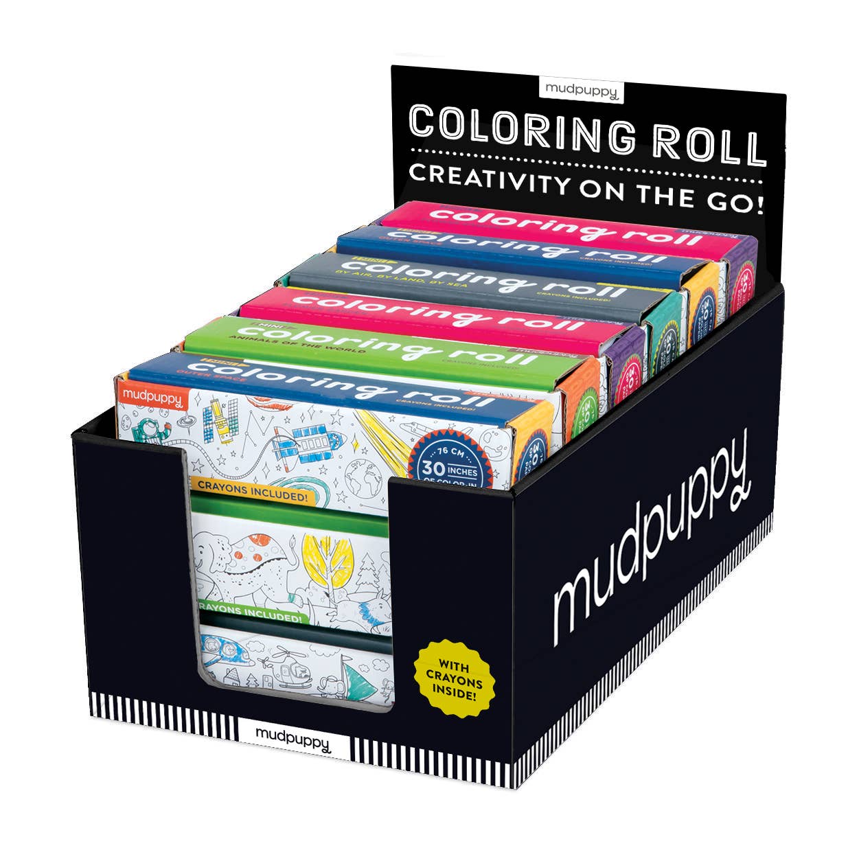 Mini Coloring Roll Empty Display