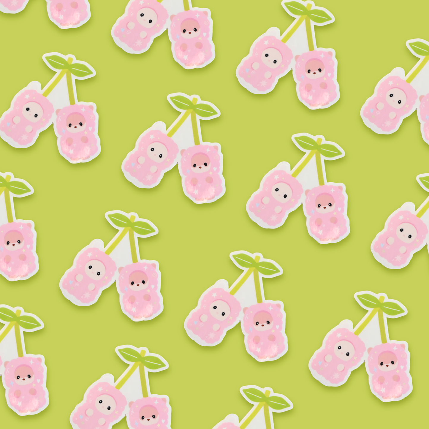 Calico Cherry Stickers