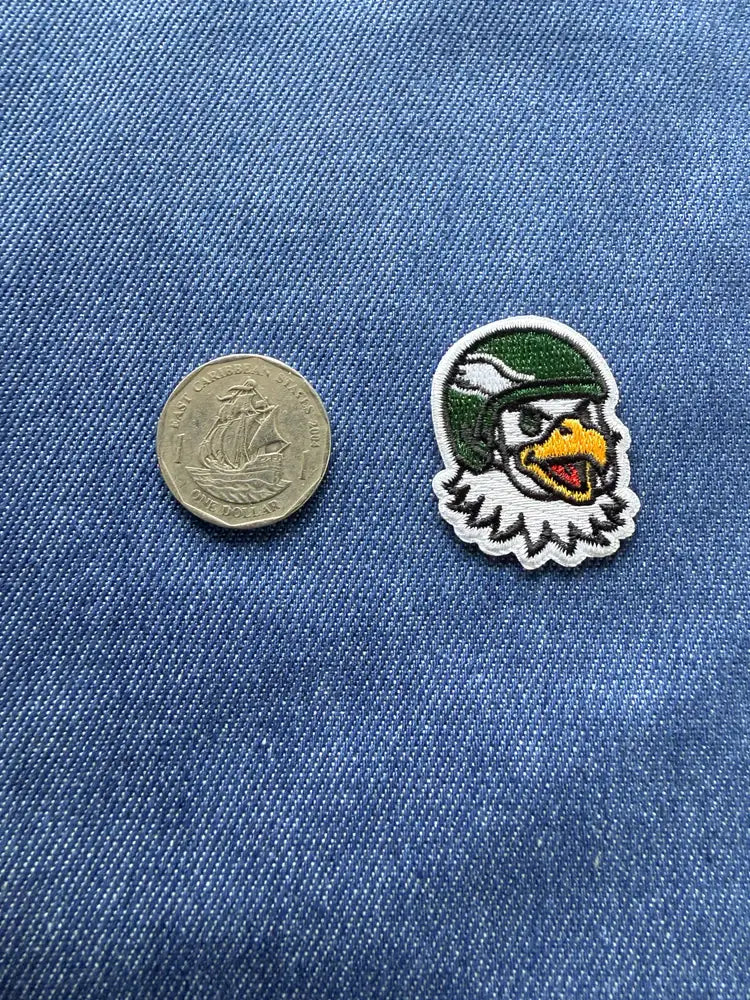 Bird In Football Helmet Patch - Sm