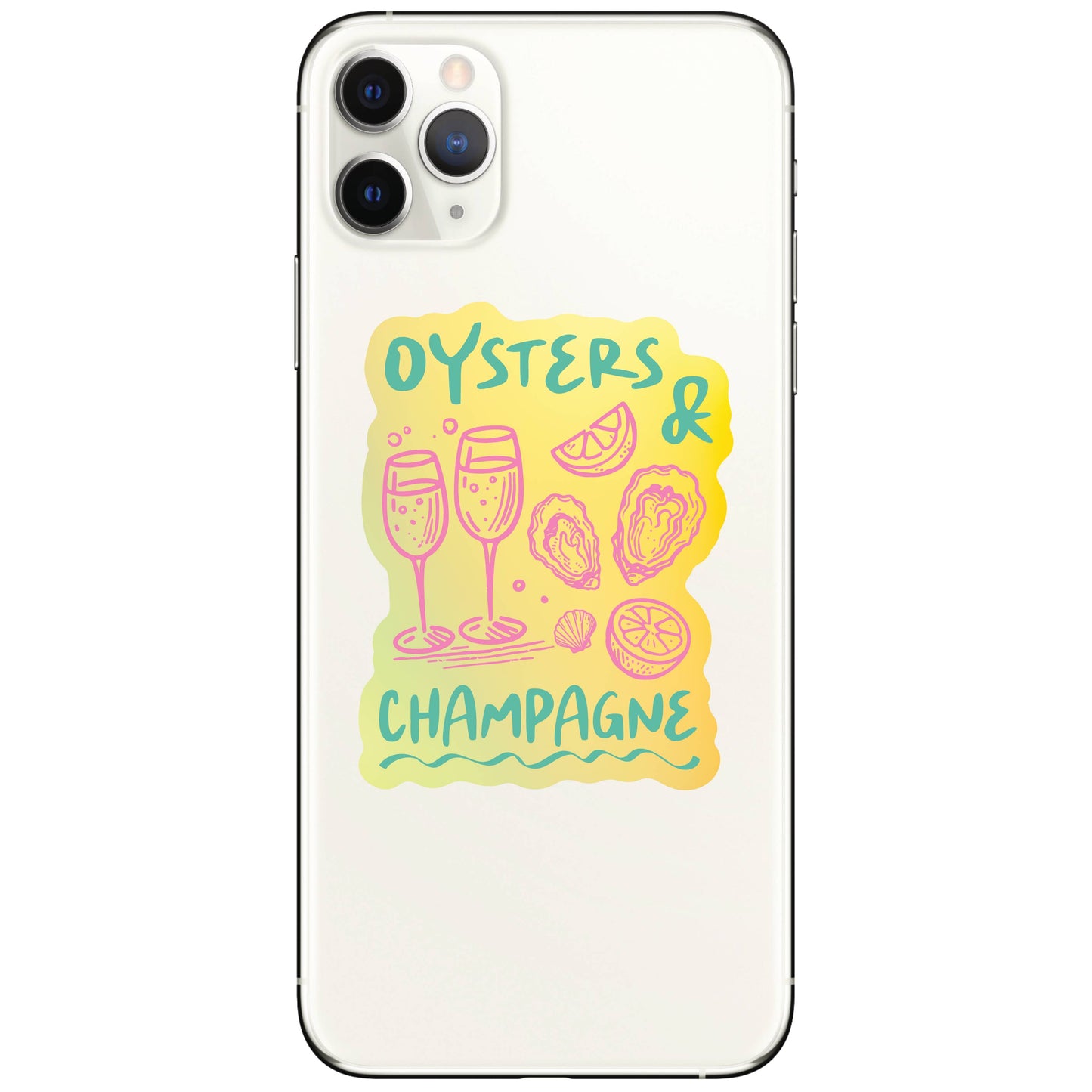 Brunch Oyster Booze Seaside Drink High Quality Vinyl Sticker