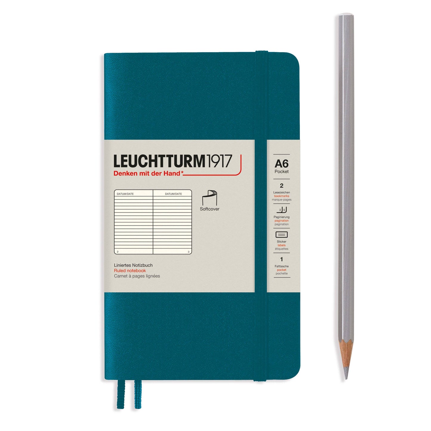 Notebooks - Pocket (A6): Stone Blue / Hardcover / Dotted