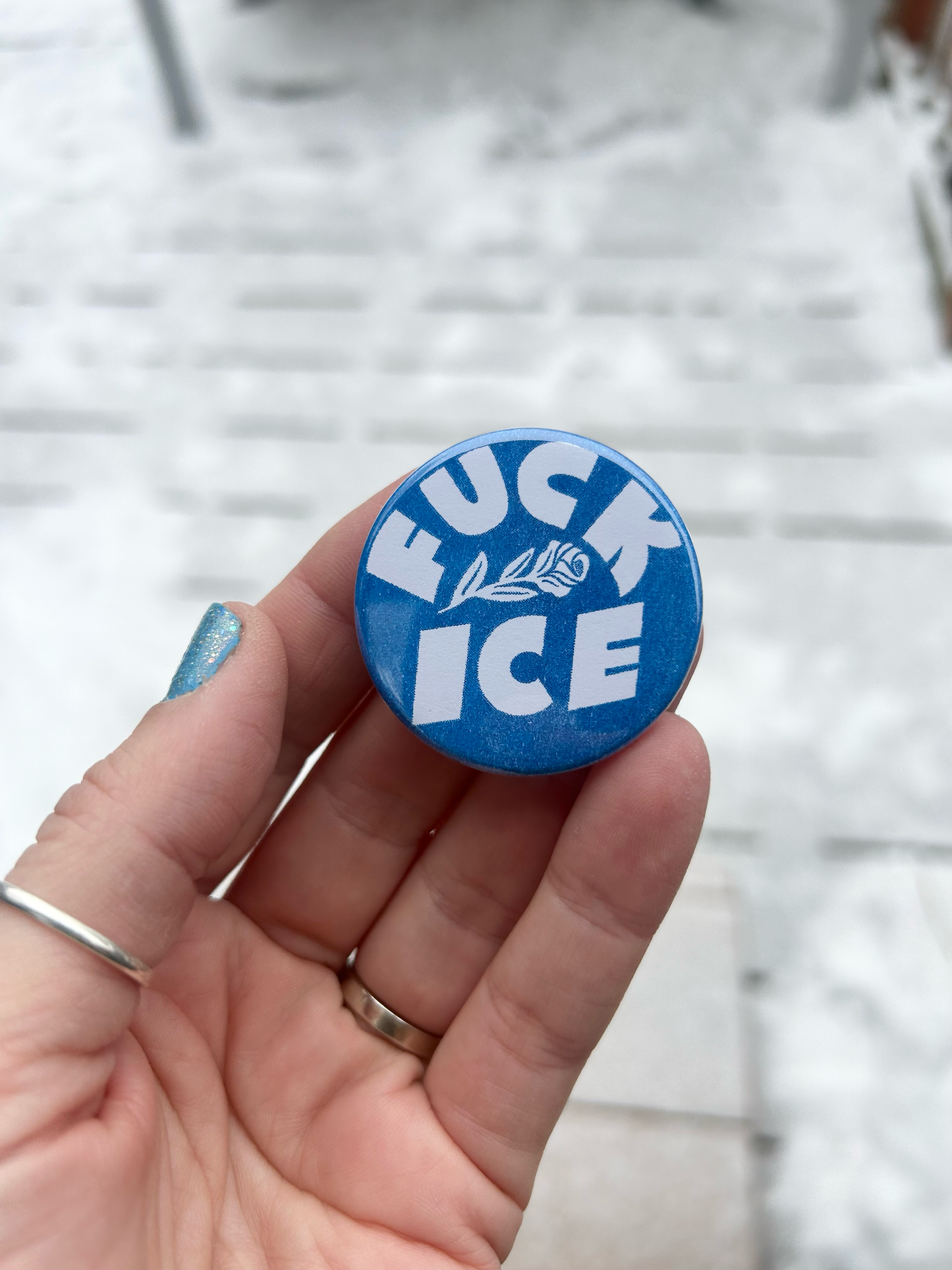 Fuck ICE button