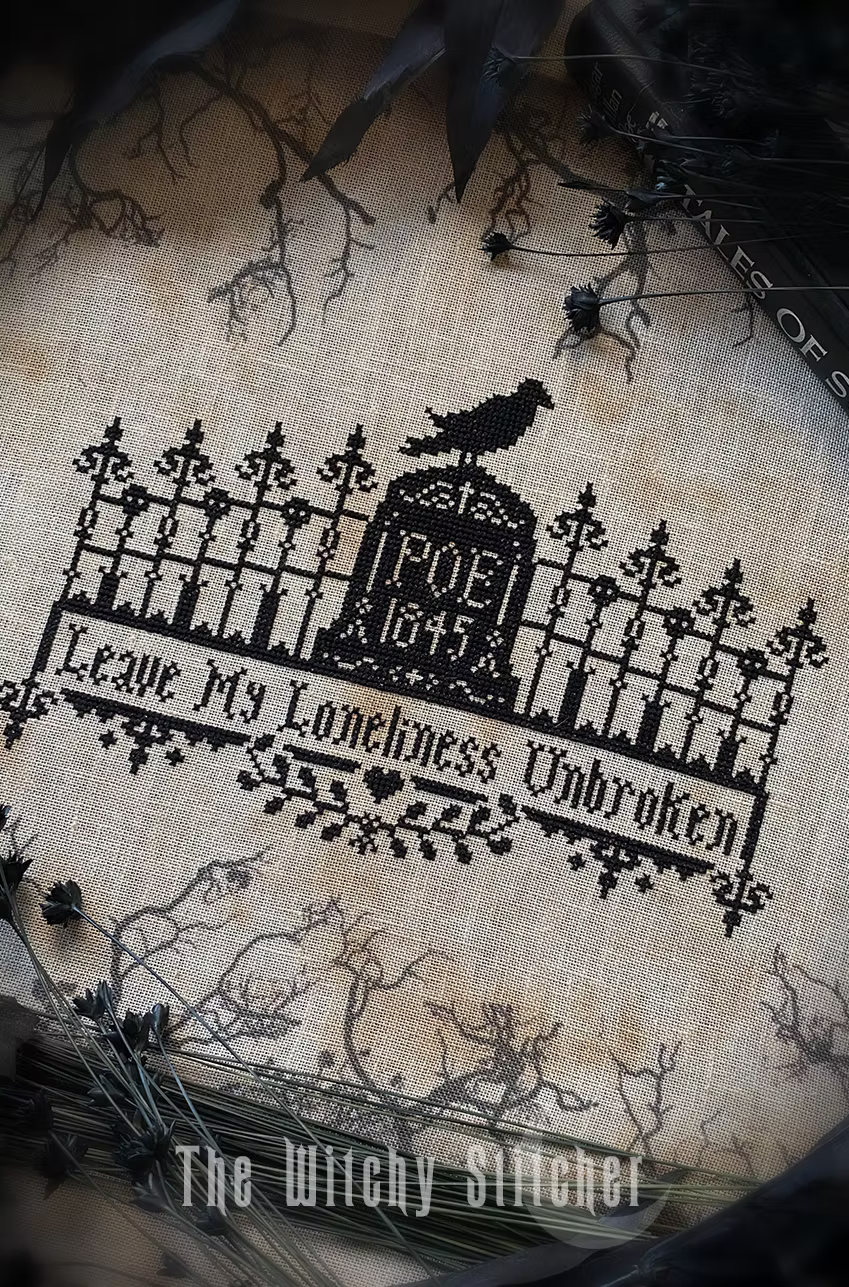 Poe: The Raven - Cross Stitch Pattern