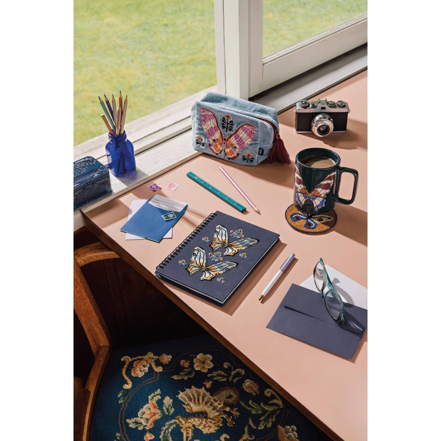Aurora Embroidered Pouch