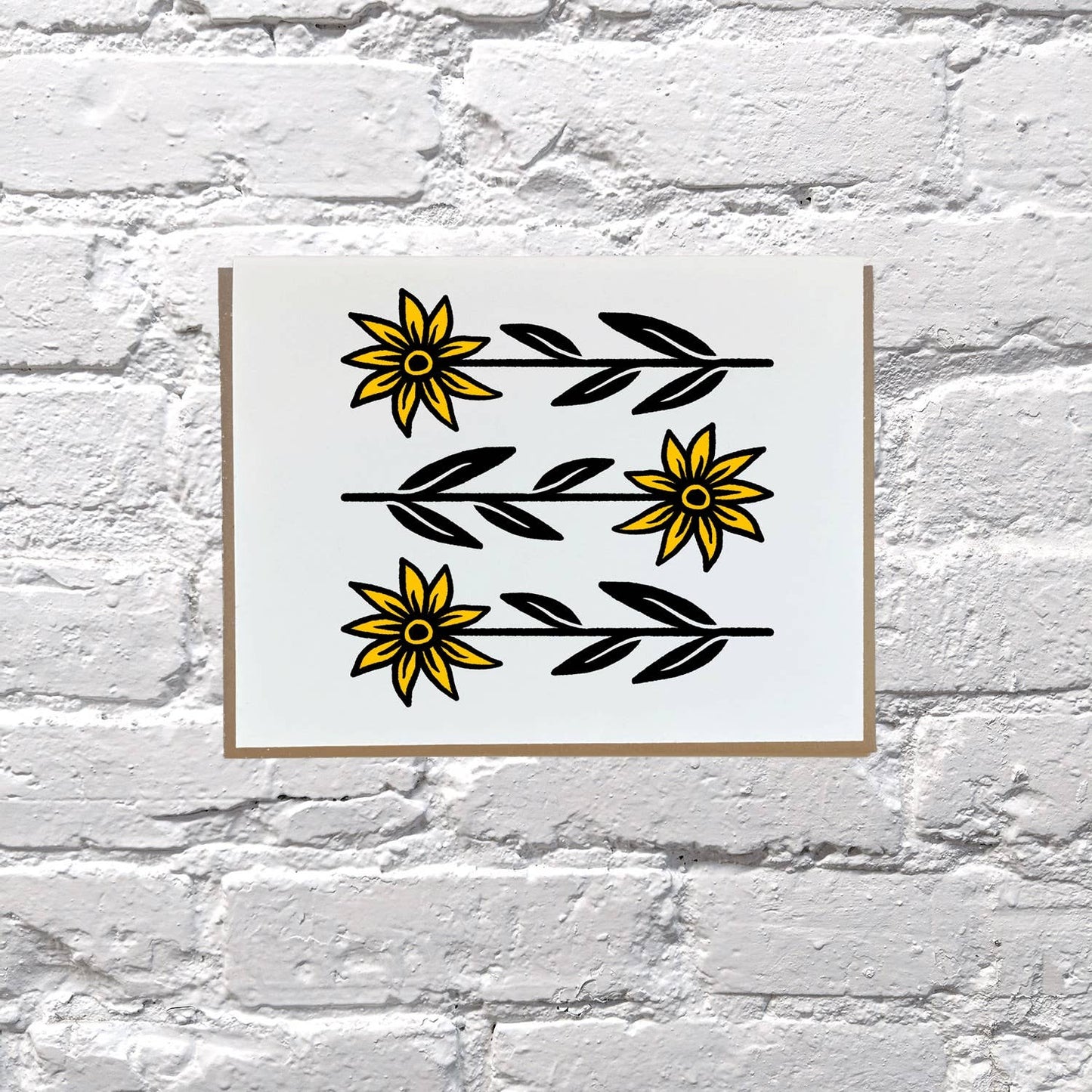 Yellow Flower Card