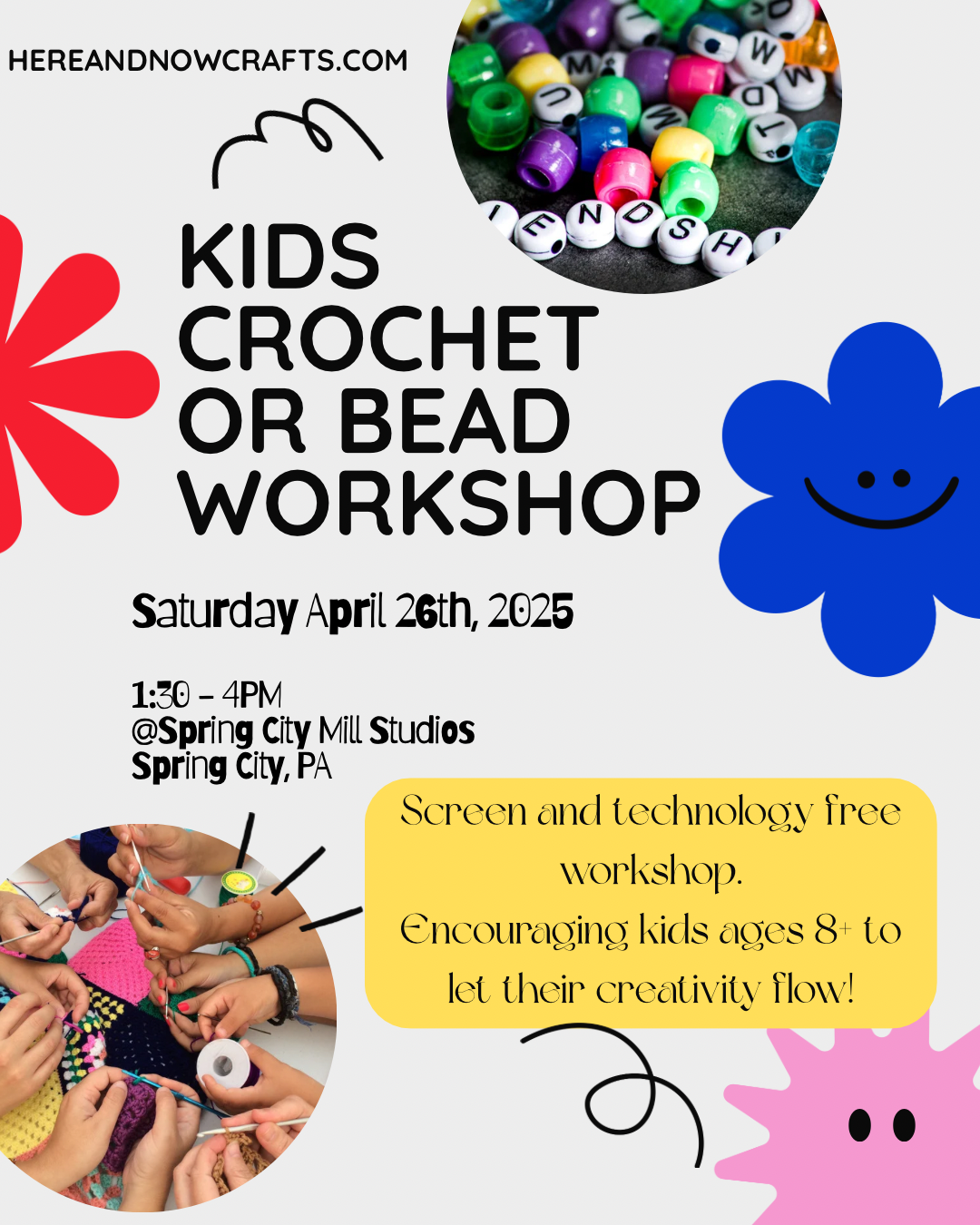 Kids Crochet or Bead Workshop
