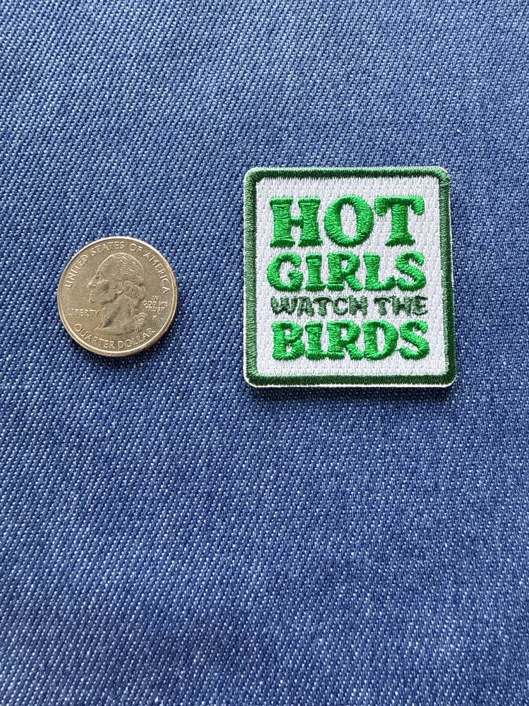 Hot Girls Watch The Birds Football Patch - Med