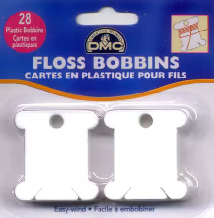Plastic Floss Bobbin 28ct