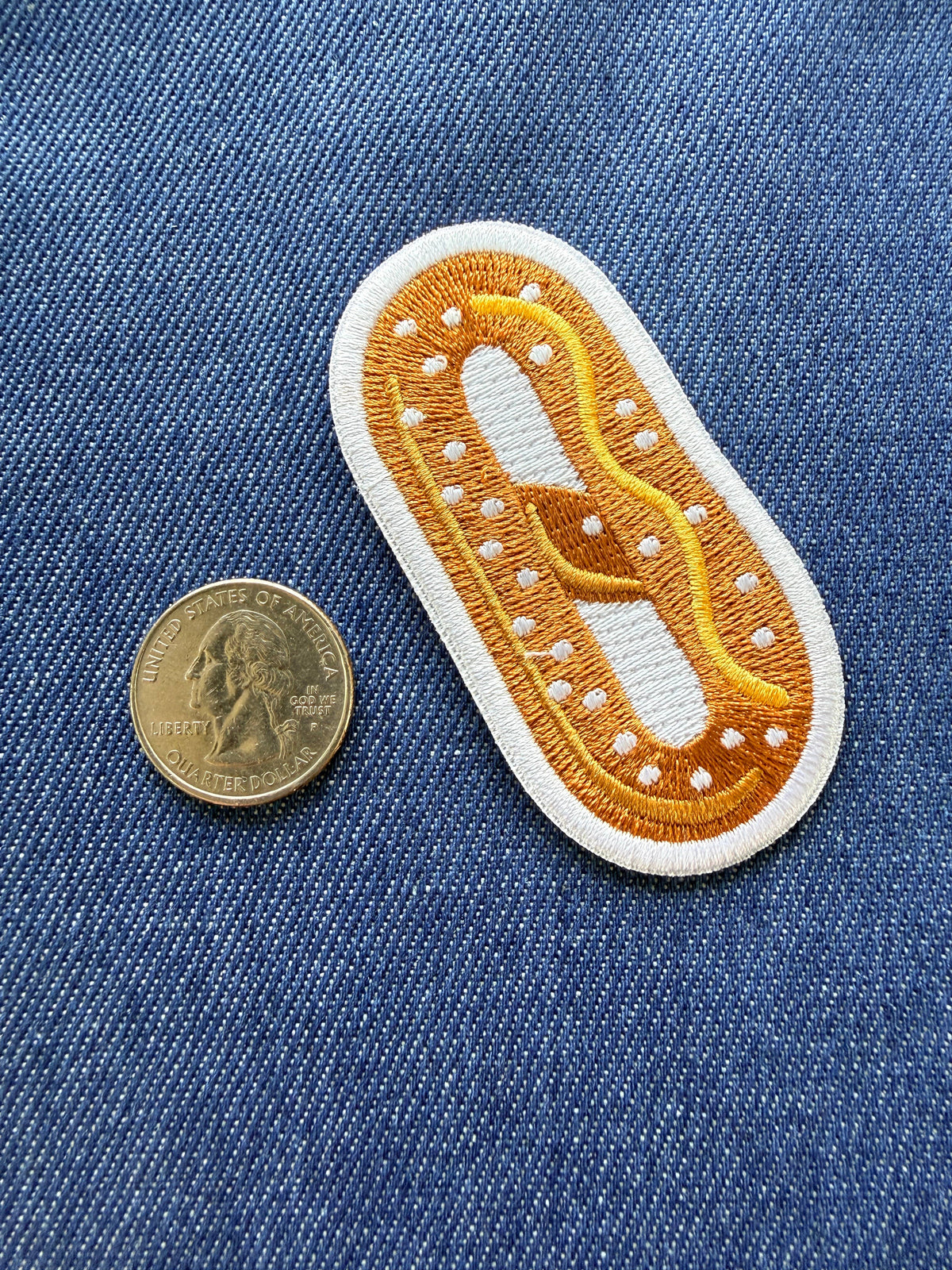 Philly Soft Pretzel Patch - Lrg