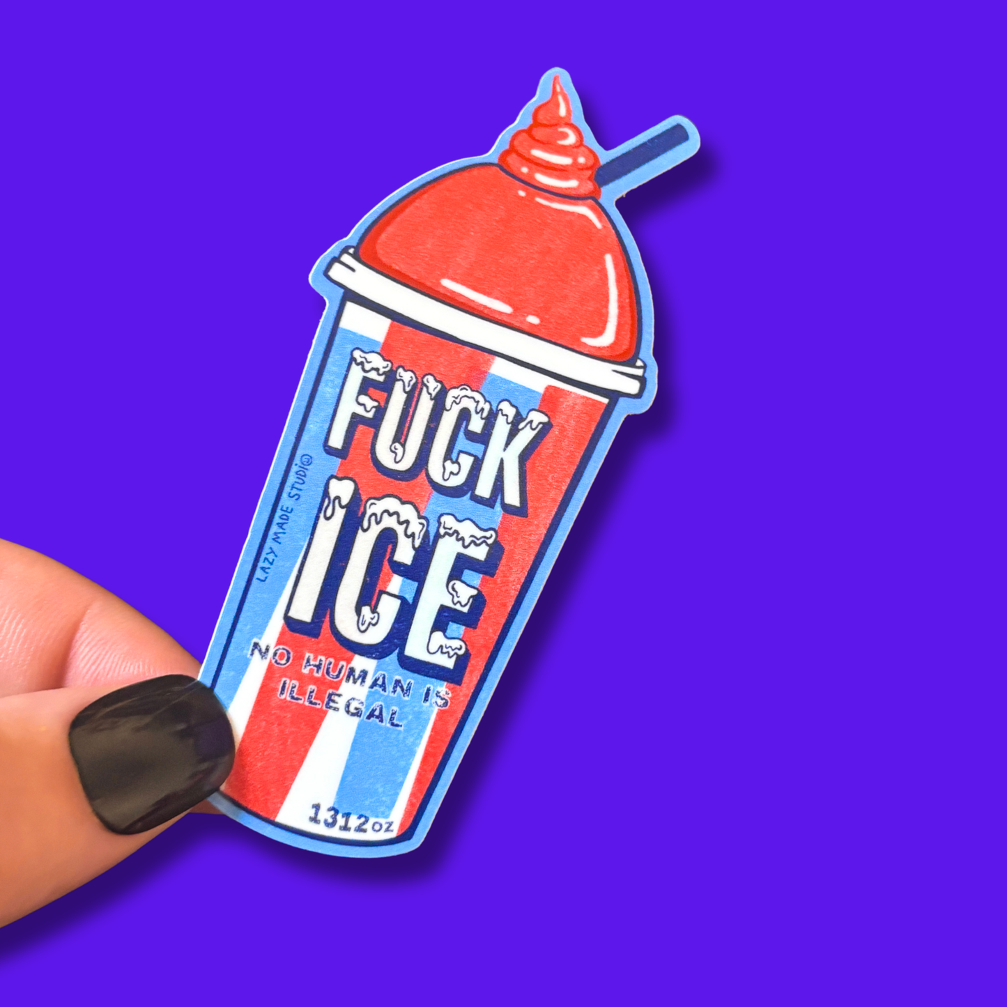 FUCK I.C.E Waterproof Sticker