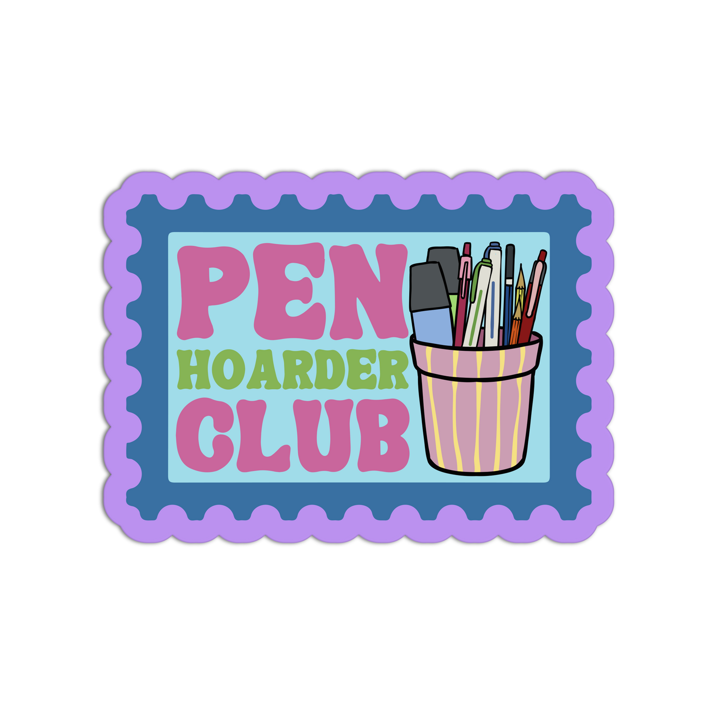 Pen Hoarder Club Stationary Lovers Stickers