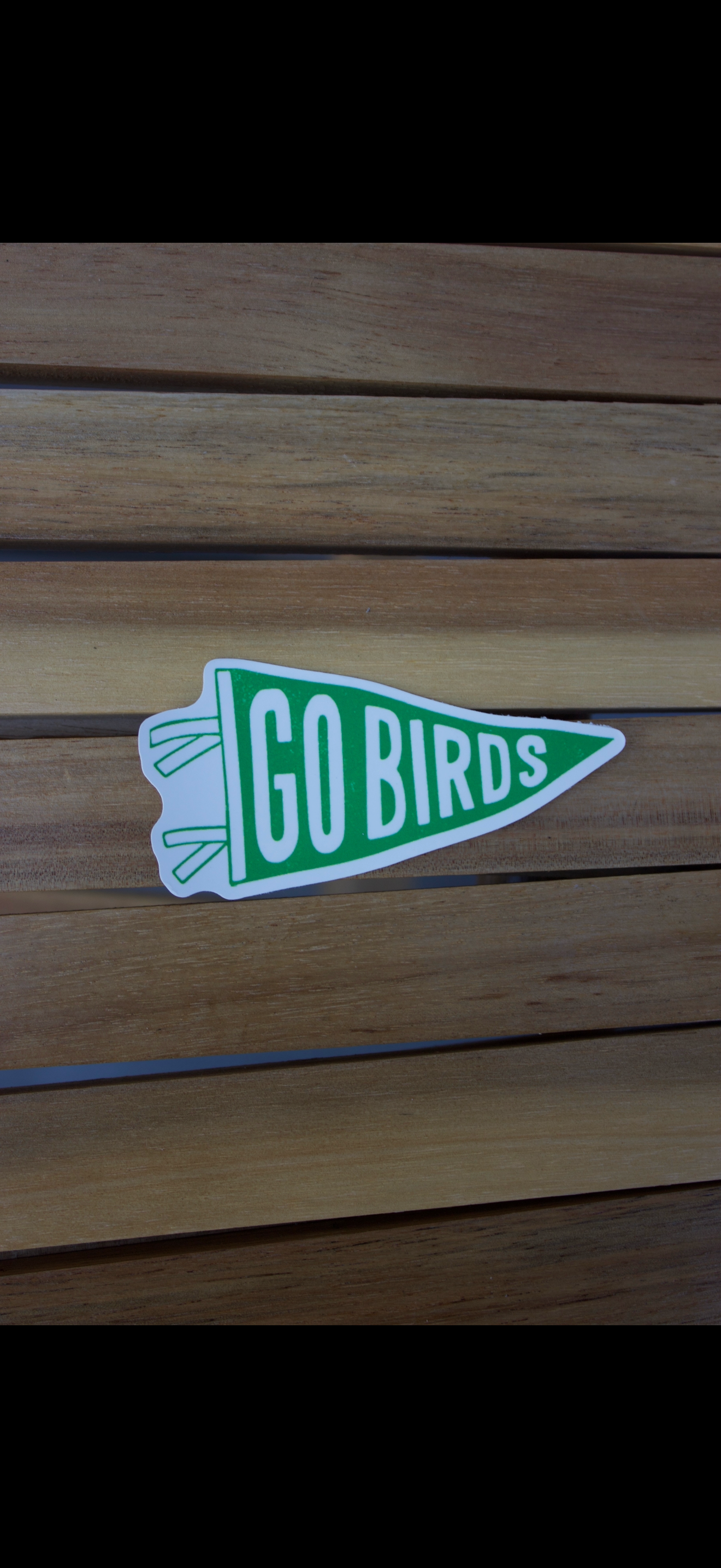 Go Birds Pennant Sticker