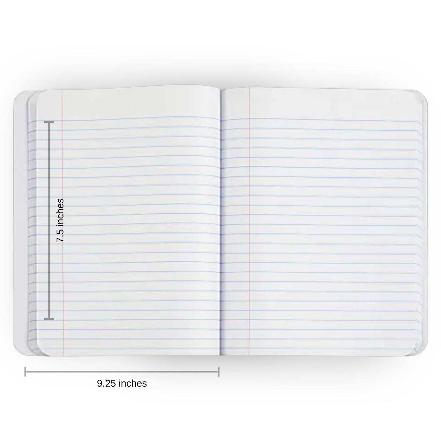 Blue Mood Floral Composition Notebook