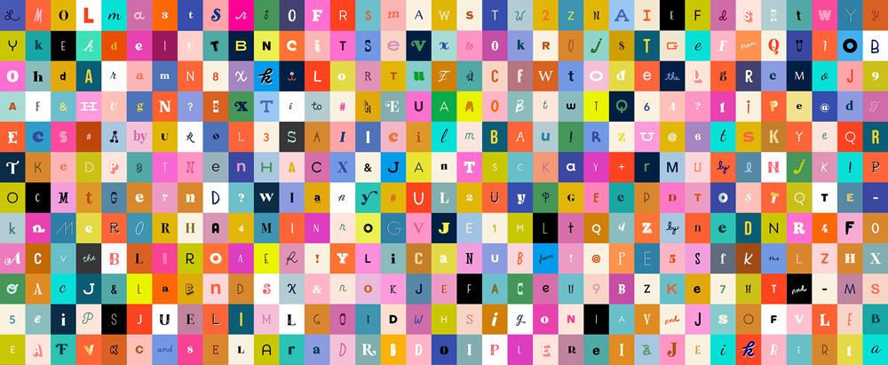 Selvedge Magic Letters by Ruby Star Society