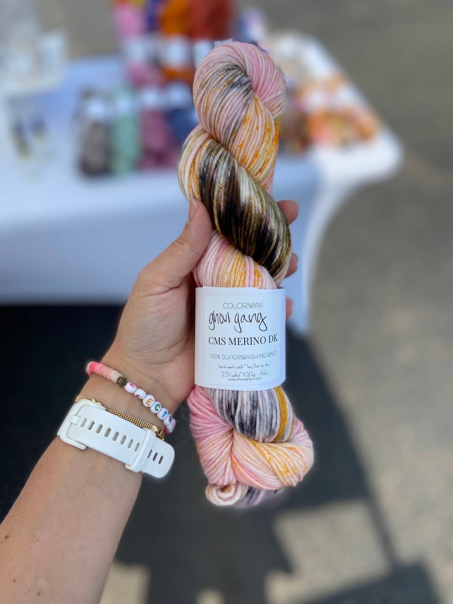 Ghoul Gang Colorway - Artisan Dyed Yarn - Multiple Bases: CMS Sport