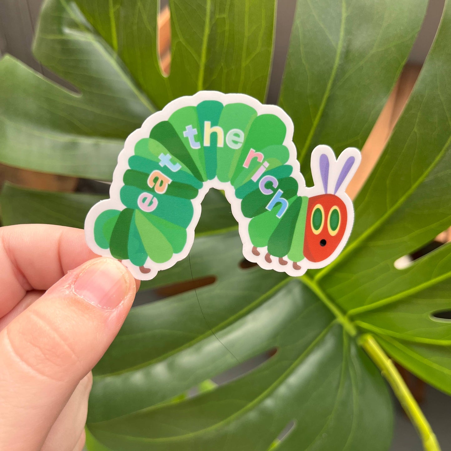 Eat The Rich Sticker, Progressive, Tax The Rich