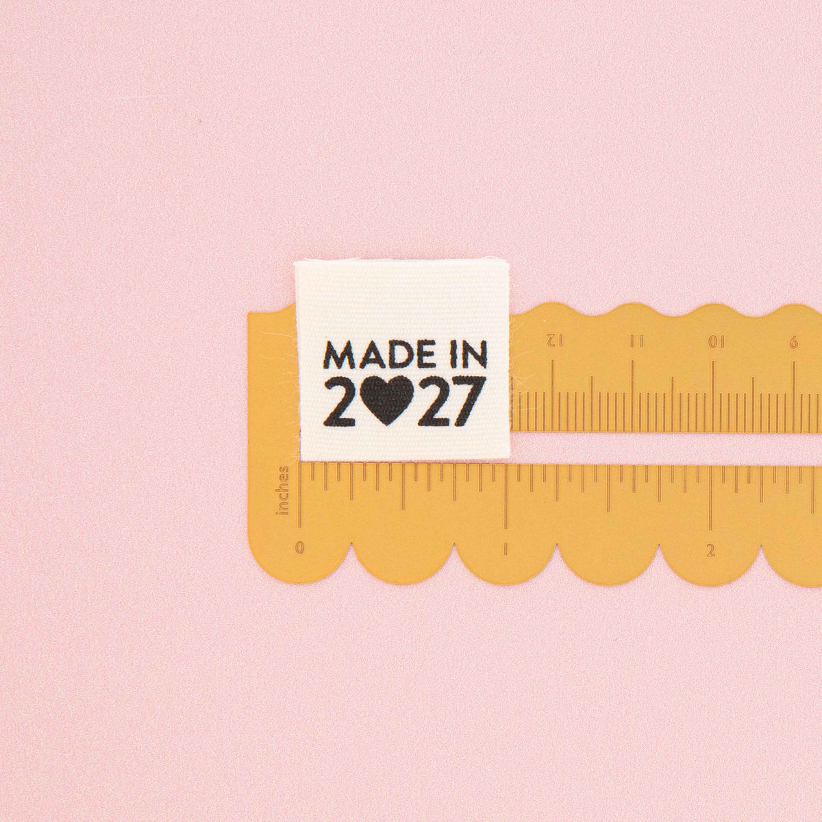 Organic Cotton Sew In Labels - Made in 2027