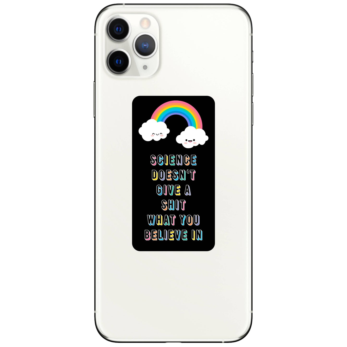 Science Doesn't Give a Shit Funny High Quality Vinyl Sticker