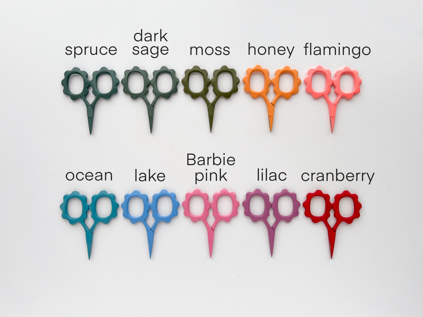 Small Flower scissors, tiny embroidery scissors: Spruce