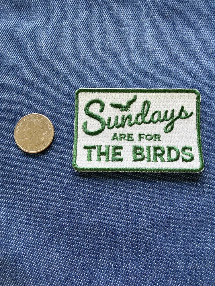 Sundays Are For The Birds Football Patch - Lrg