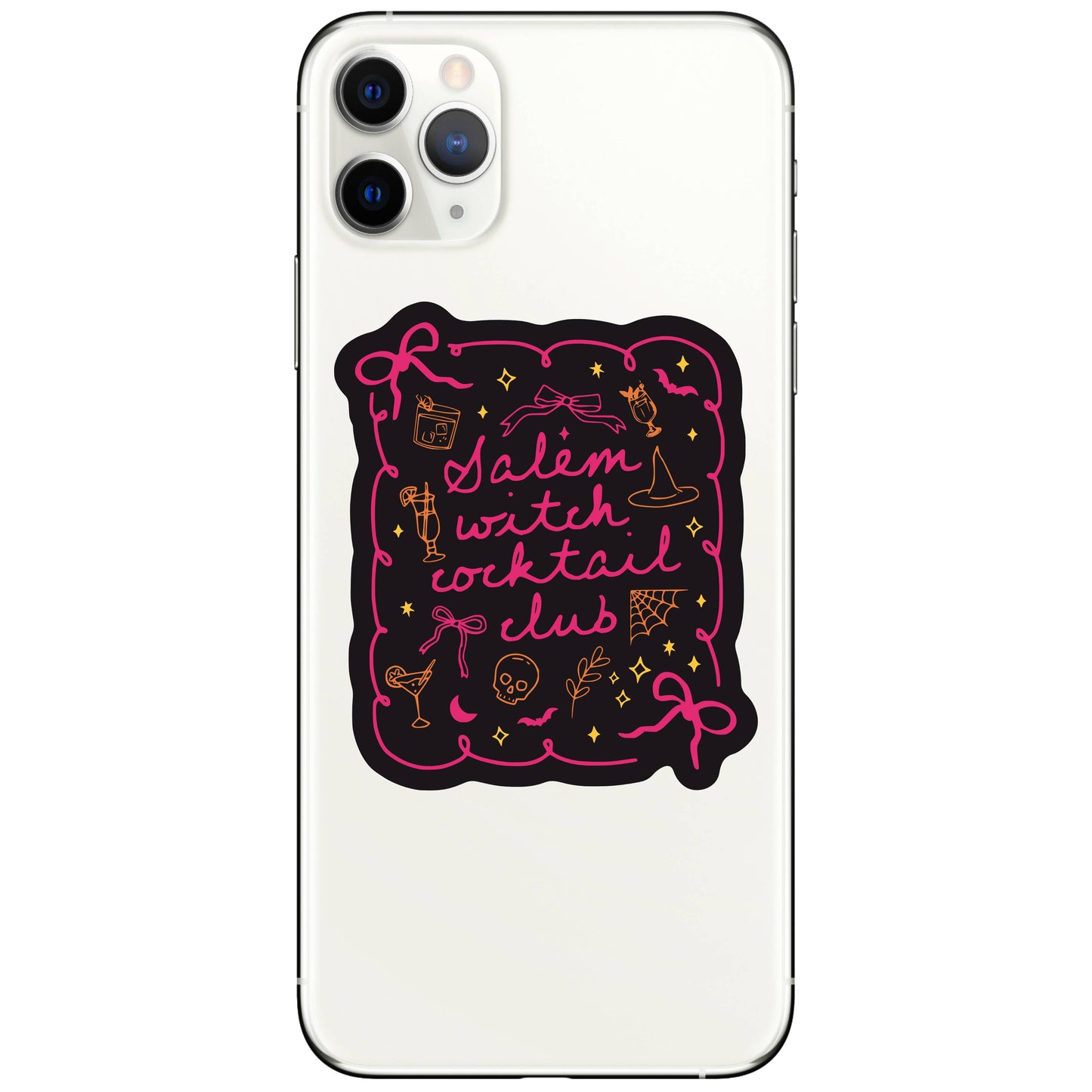Halloween Fall Cocktail Witch Read High Quality Vinyl Stick