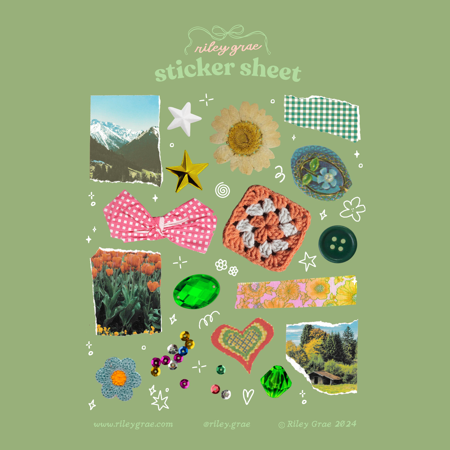 Scrap Book Sticker Sheet