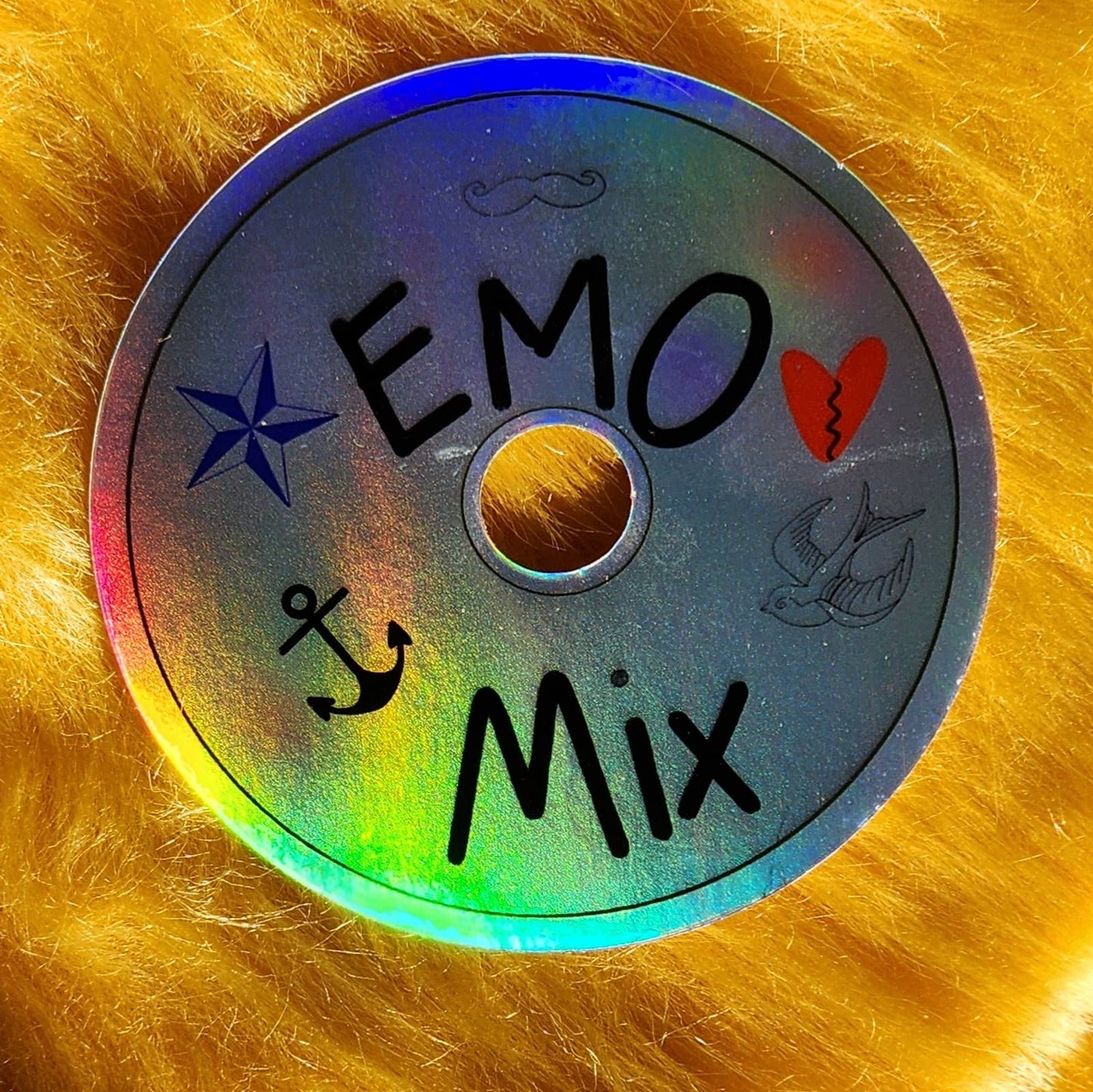 Emo sticker cd milennial hydroflask journal planner