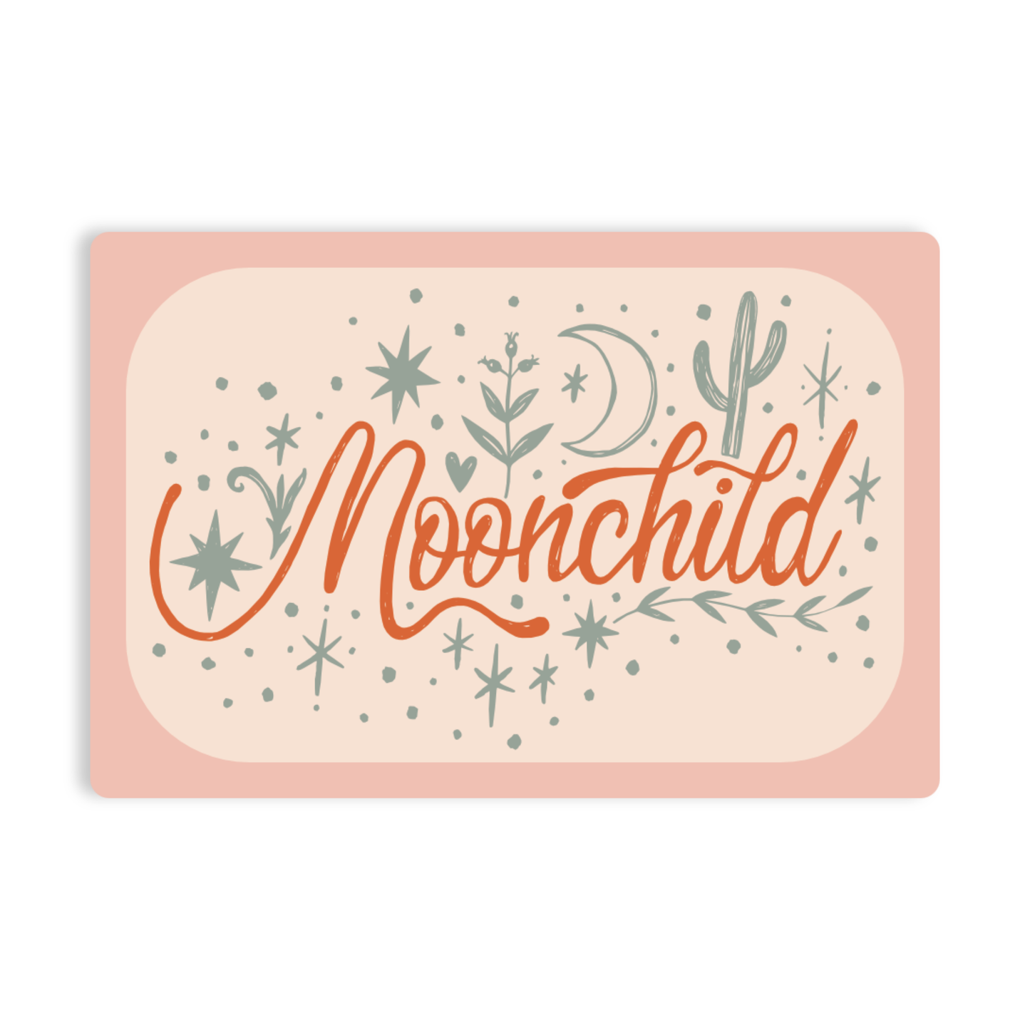 Ethereal Moon Child Magical High Quality Vinyl Sticker