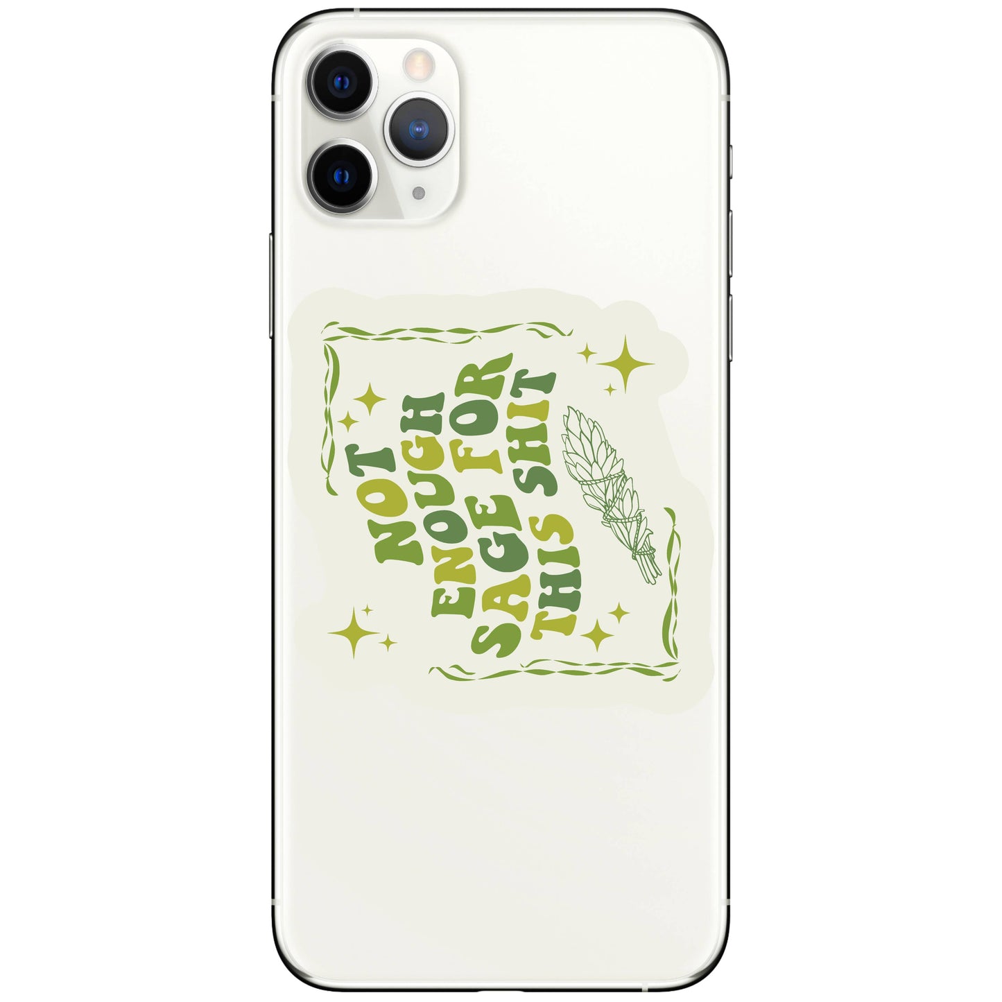 Sage Energy Crystal Swear Funny High Quality Vinyl Sticker