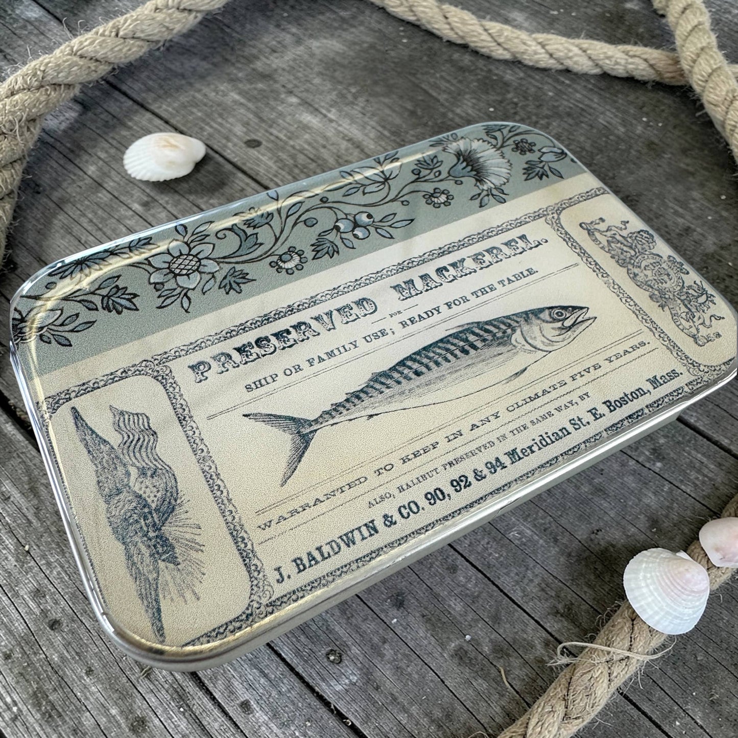 Tinned fish notions tin