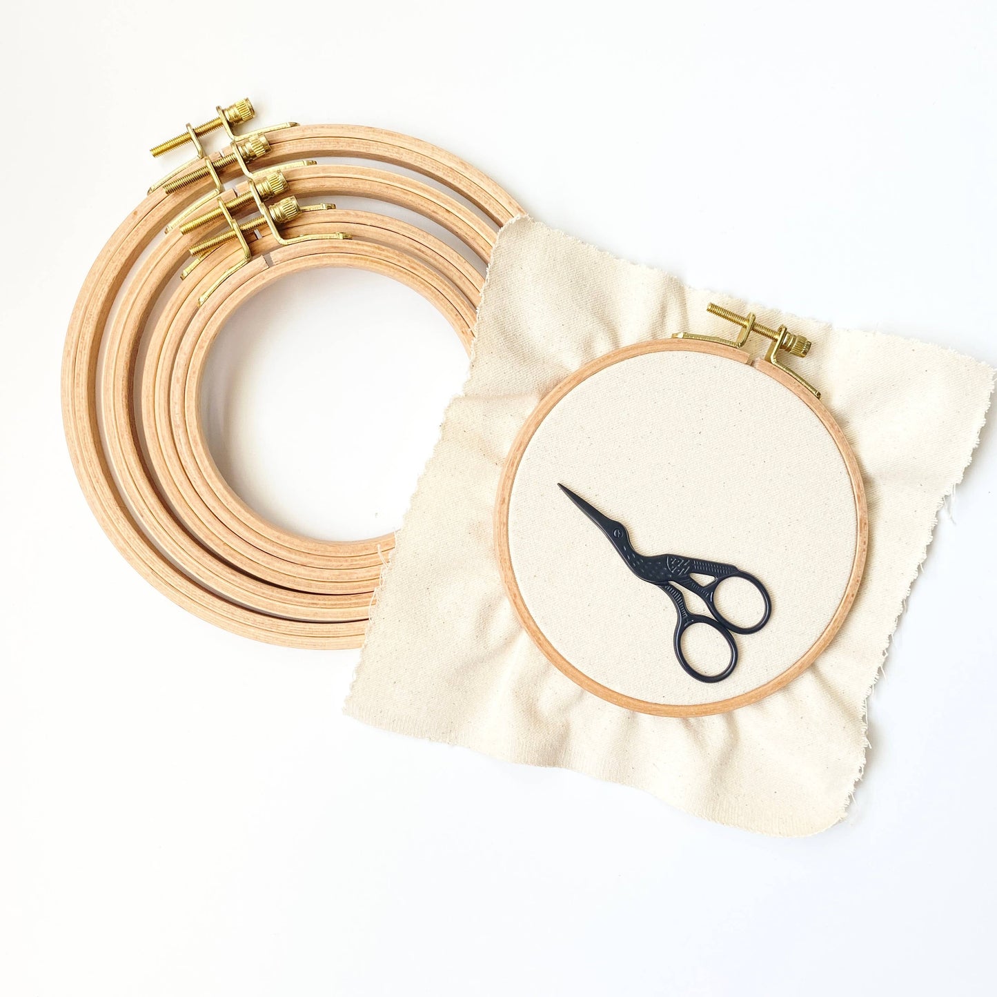 Beechwood Embroidery Hoops, Cross Stitch Hoop Frames: 4 inch