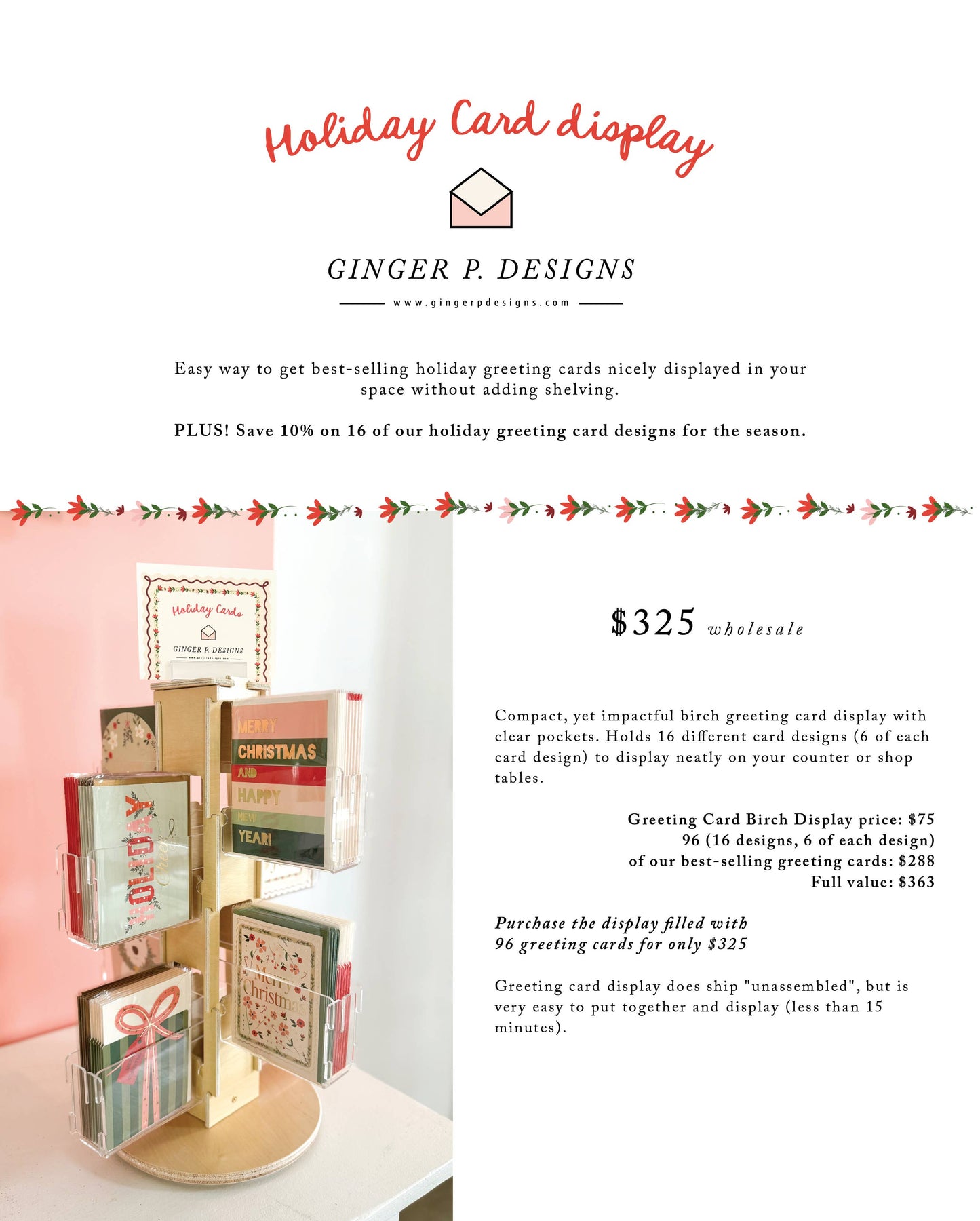 Ginger P. Designs HOLIDAY Greeting Card