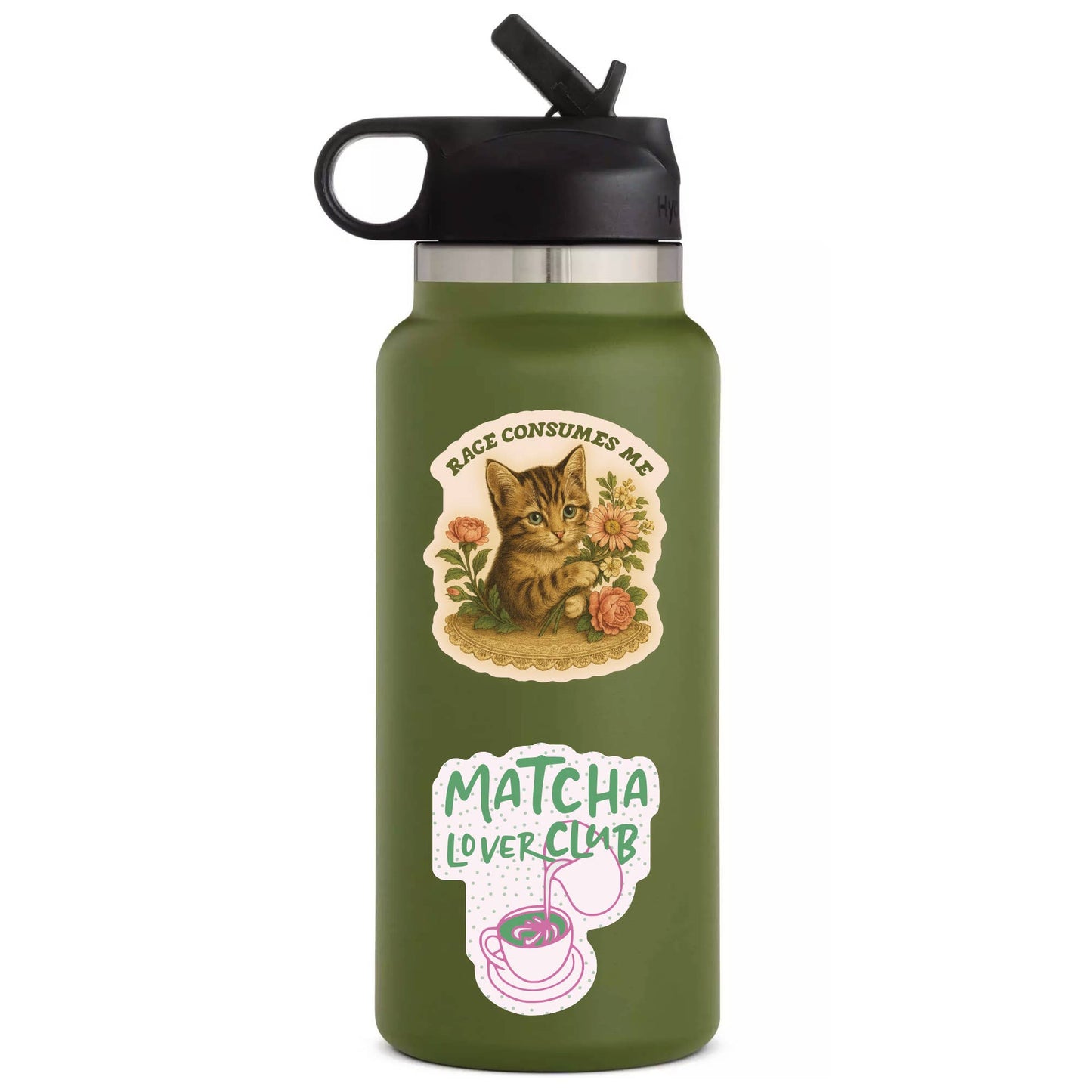 Cute Girly Matcha Barista Tea High Quality Vinyl Sticker