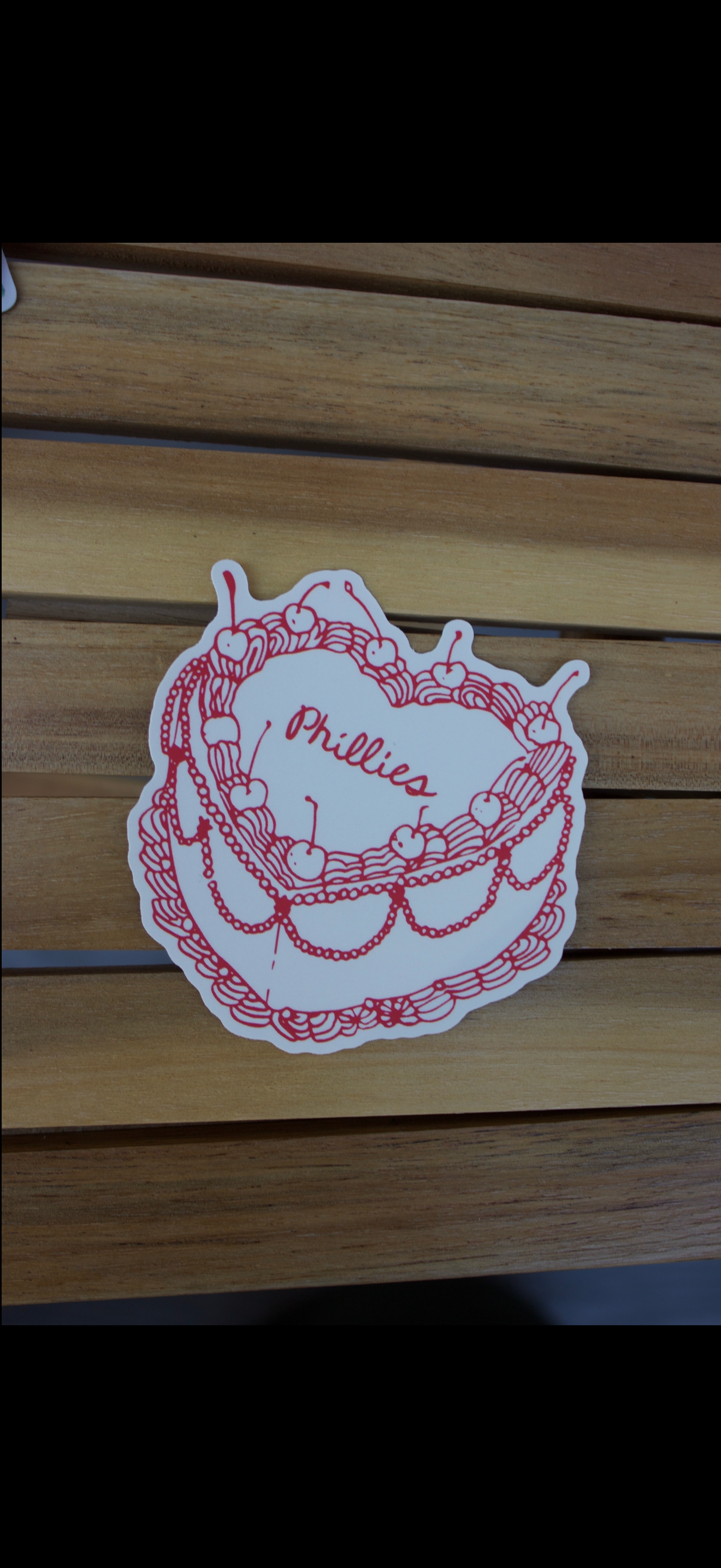Philadelphia Phillies Cake Sticker
