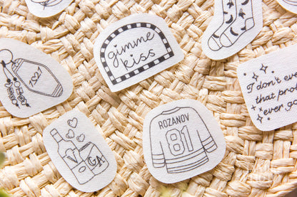 Queer Hockey Romance Embroidery Stick and Stitch Pack