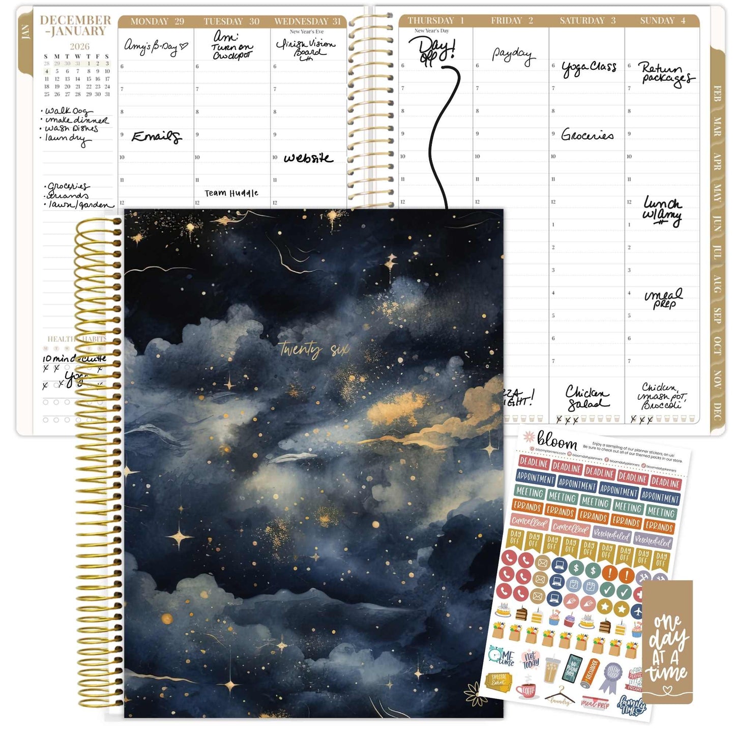 2026 Timed Vertical Weekly Planner - 8.5" x 11"