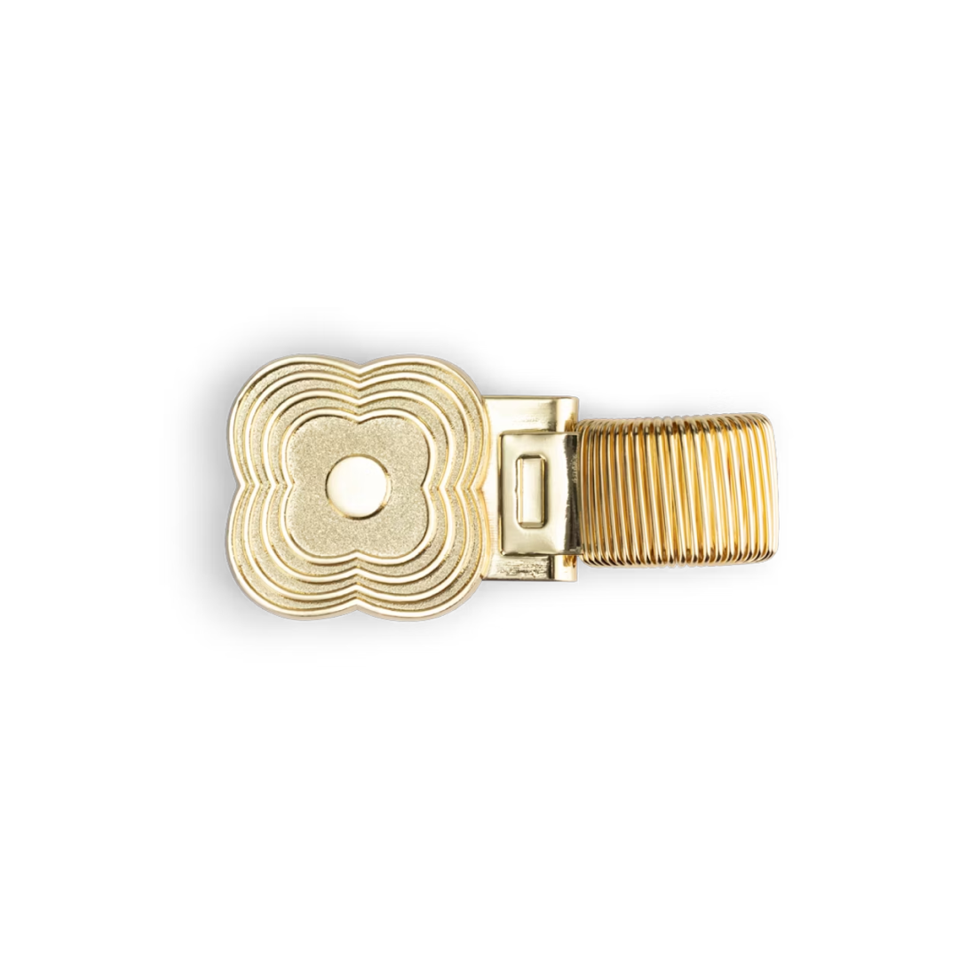 Brass Pen Clip, New Packaging - Flower