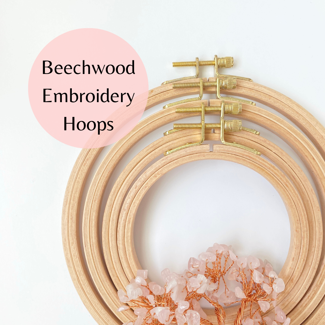 Beechwood Embroidery Hoops,  Cross Stitch Hoop Frames: 4 inch