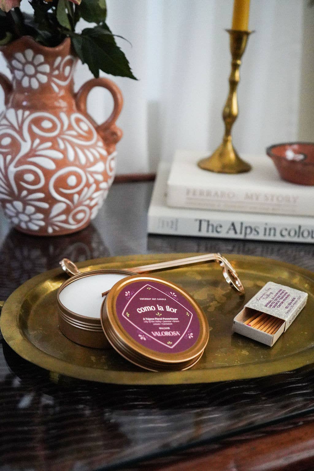 Como La Flor Candle Tin | Jasmine & Floral