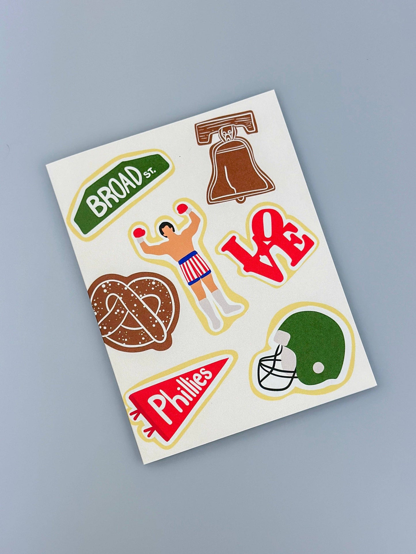 Philly Christmas Cookie Card Set (5 pack)