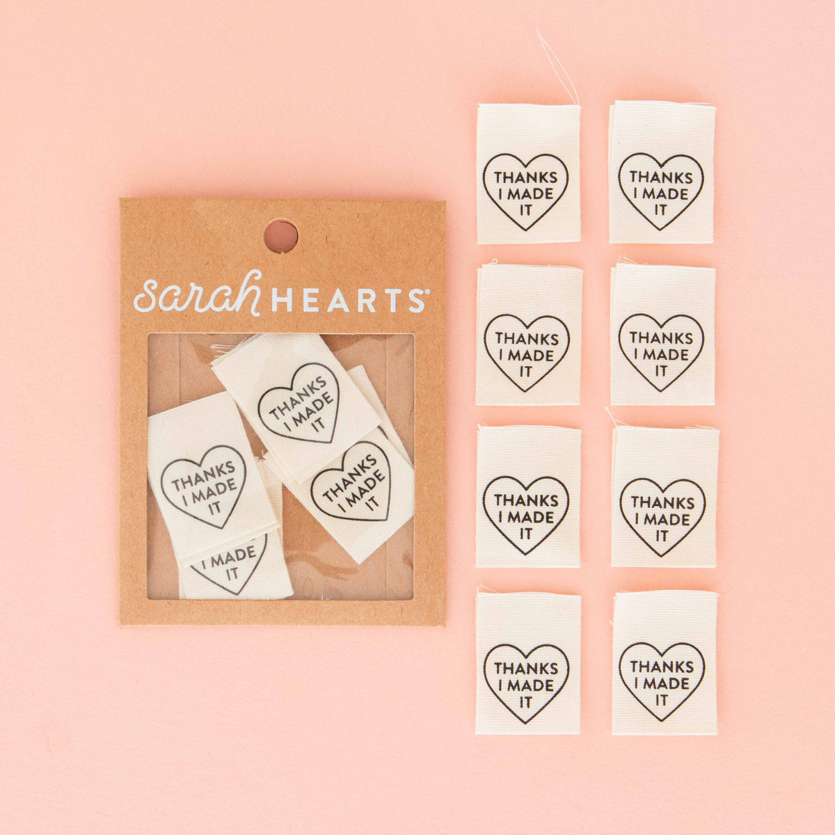 Thanks I Made It Heart Organic Cotton Labels