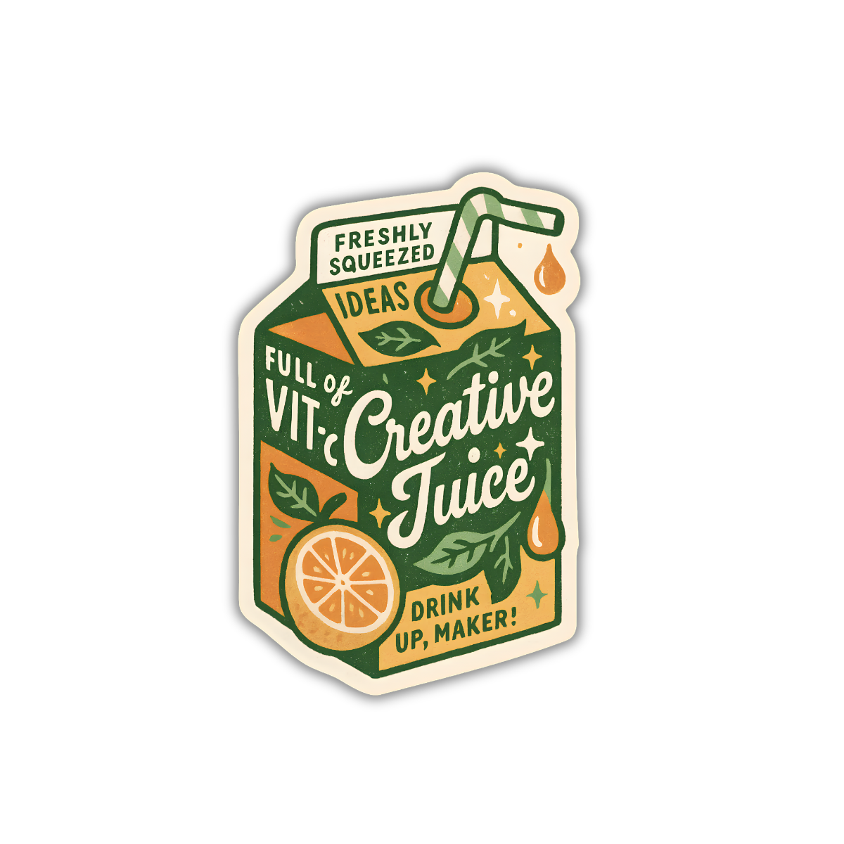 Creative Juice Sticker – Motivational Artist & Maker